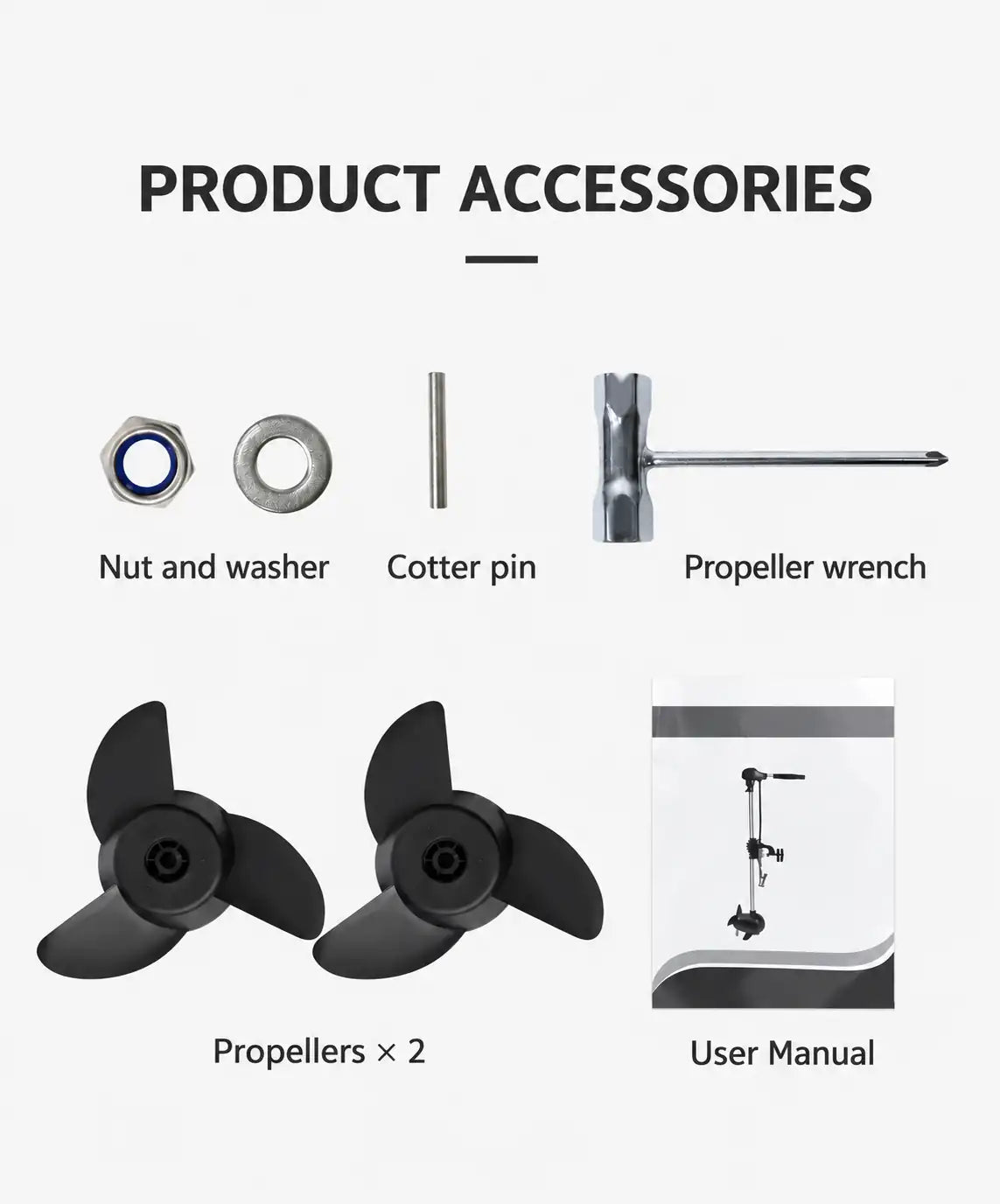 Brushless Electric Thruster Outboard Motor for OBK Inflatable Yacht & Fishing Boat - OBK WORLD