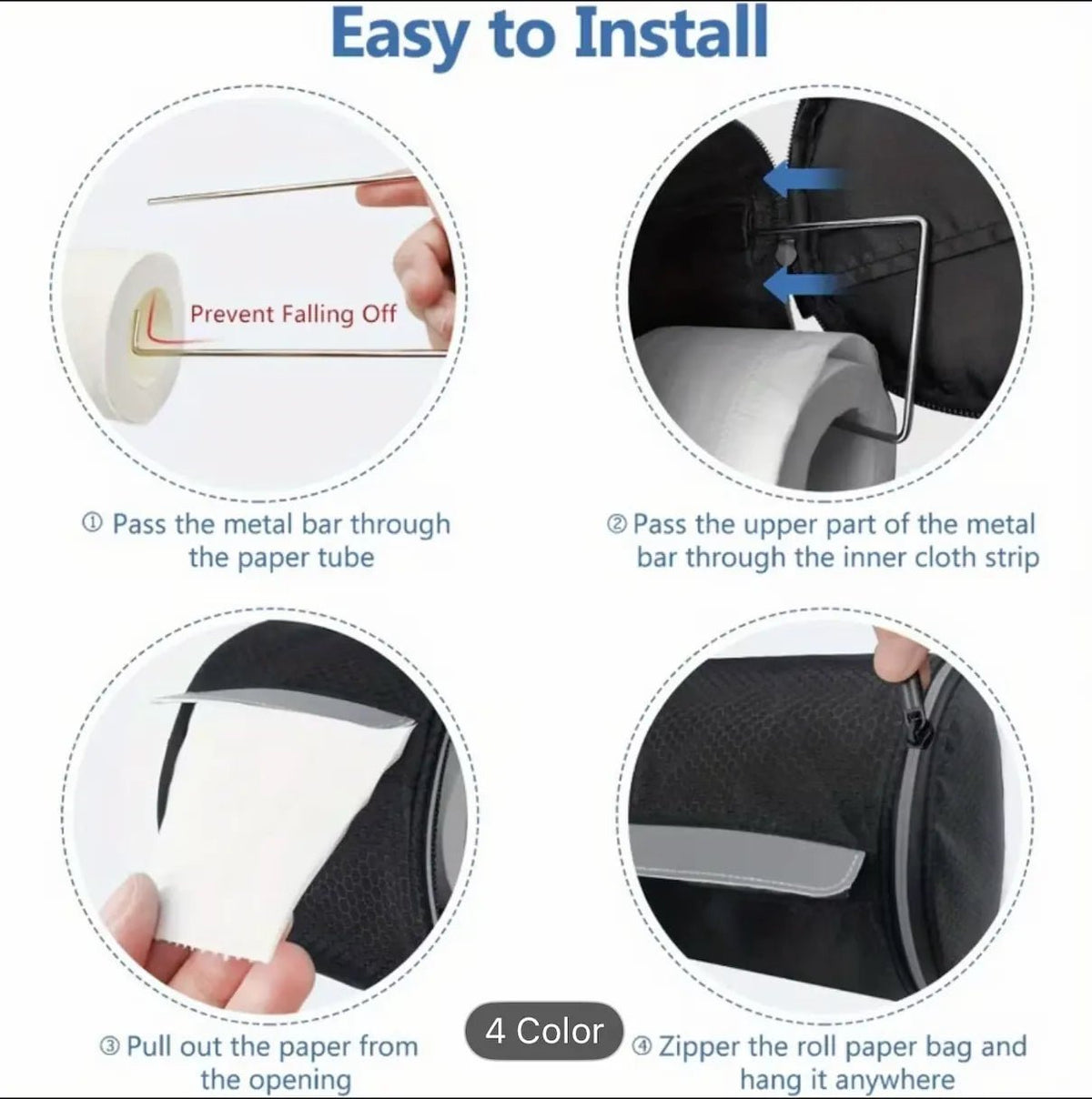 FOLDABLE TOILET PAPER HOLDER - OBK WORLD