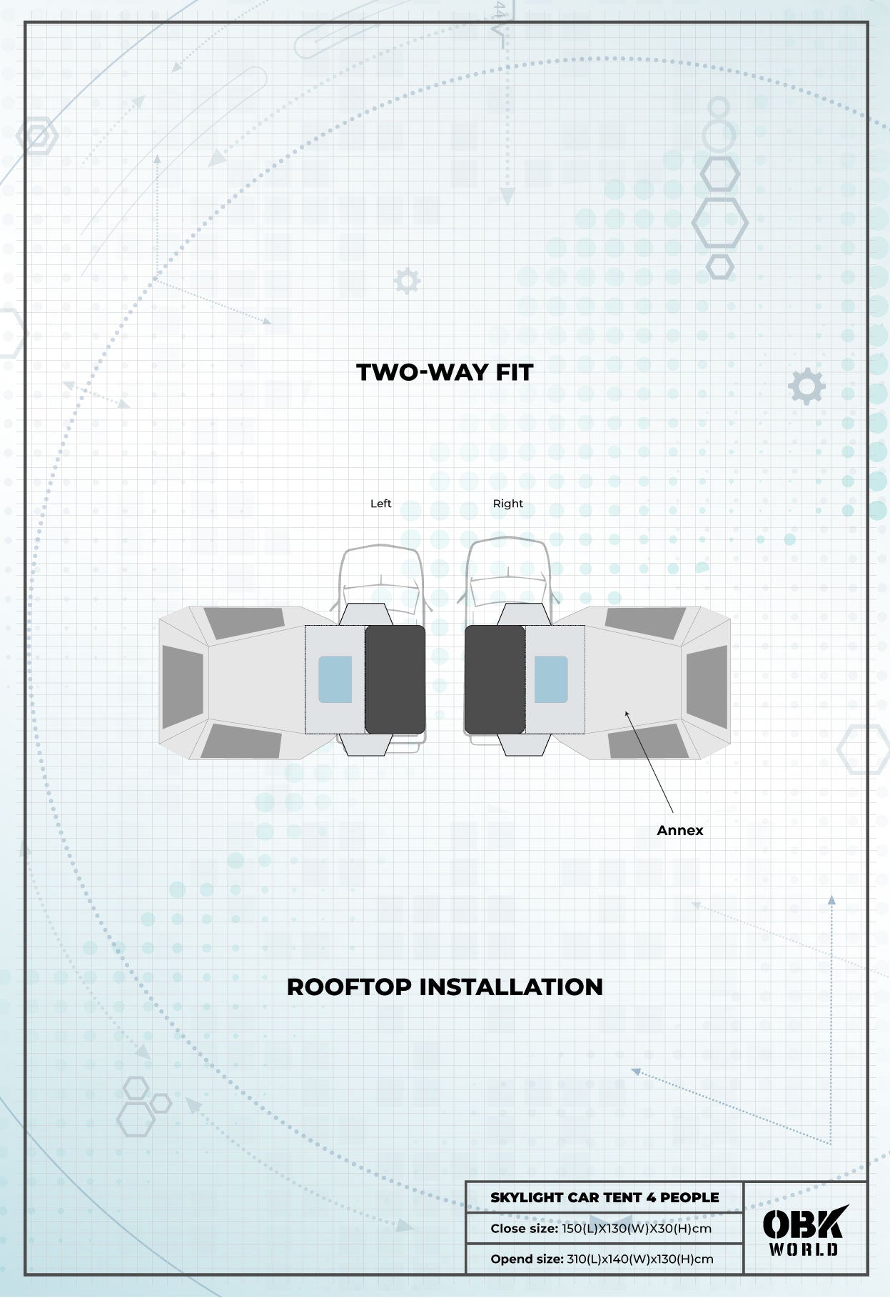 MIRAGE CAR TENT - OBK WORLD