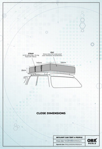 SKYLIGHT CAR TENT (4P)