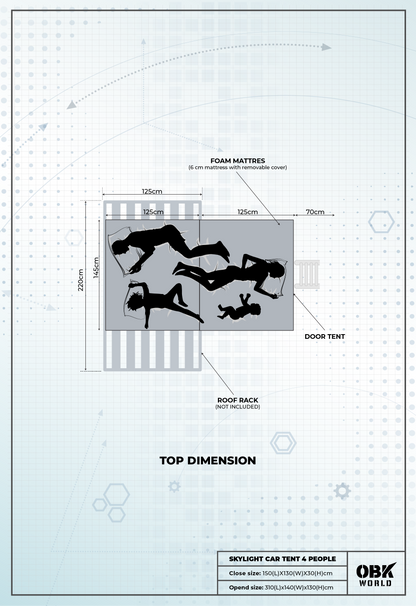 SKYLIGHT CAR TENT (4P)