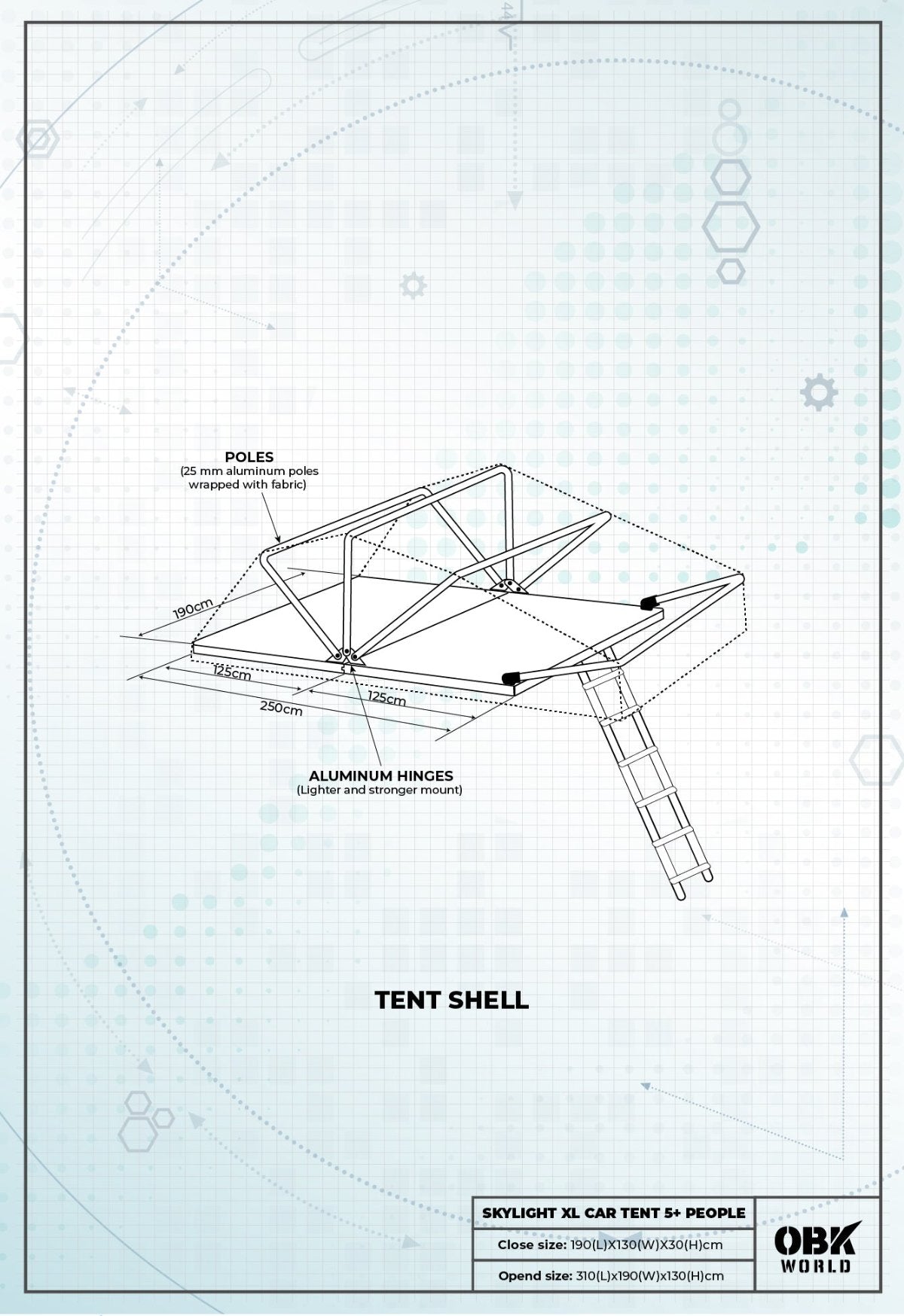 SKYLIGHT-XL CAR TENT (5P+)