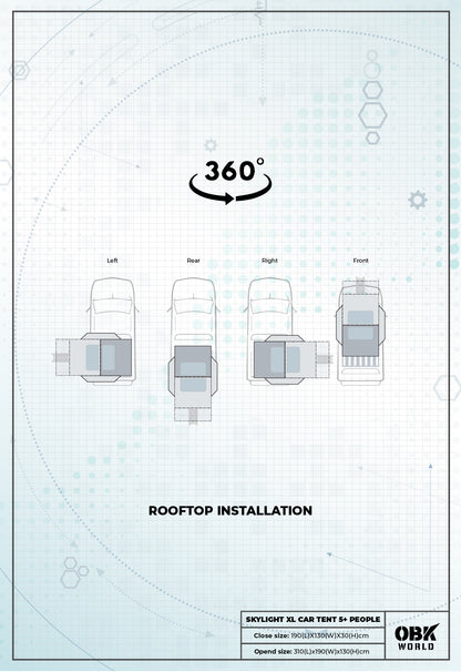 SKYLIGHT-XL CAR TENT (5P+)