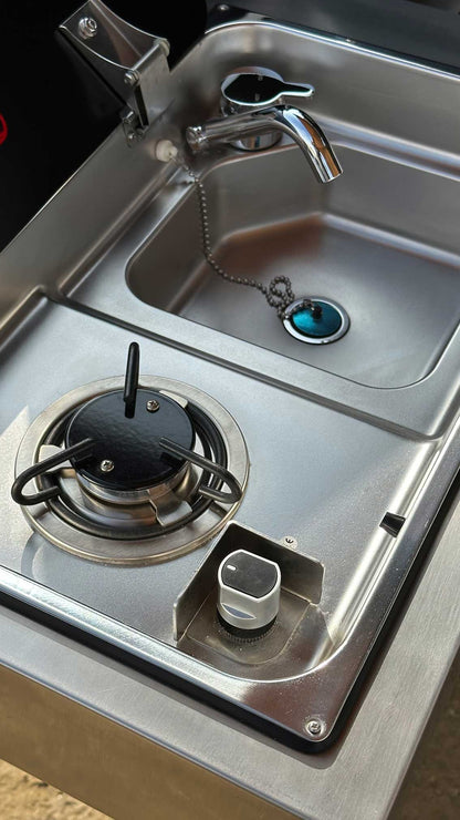 trailer kitchen and stove