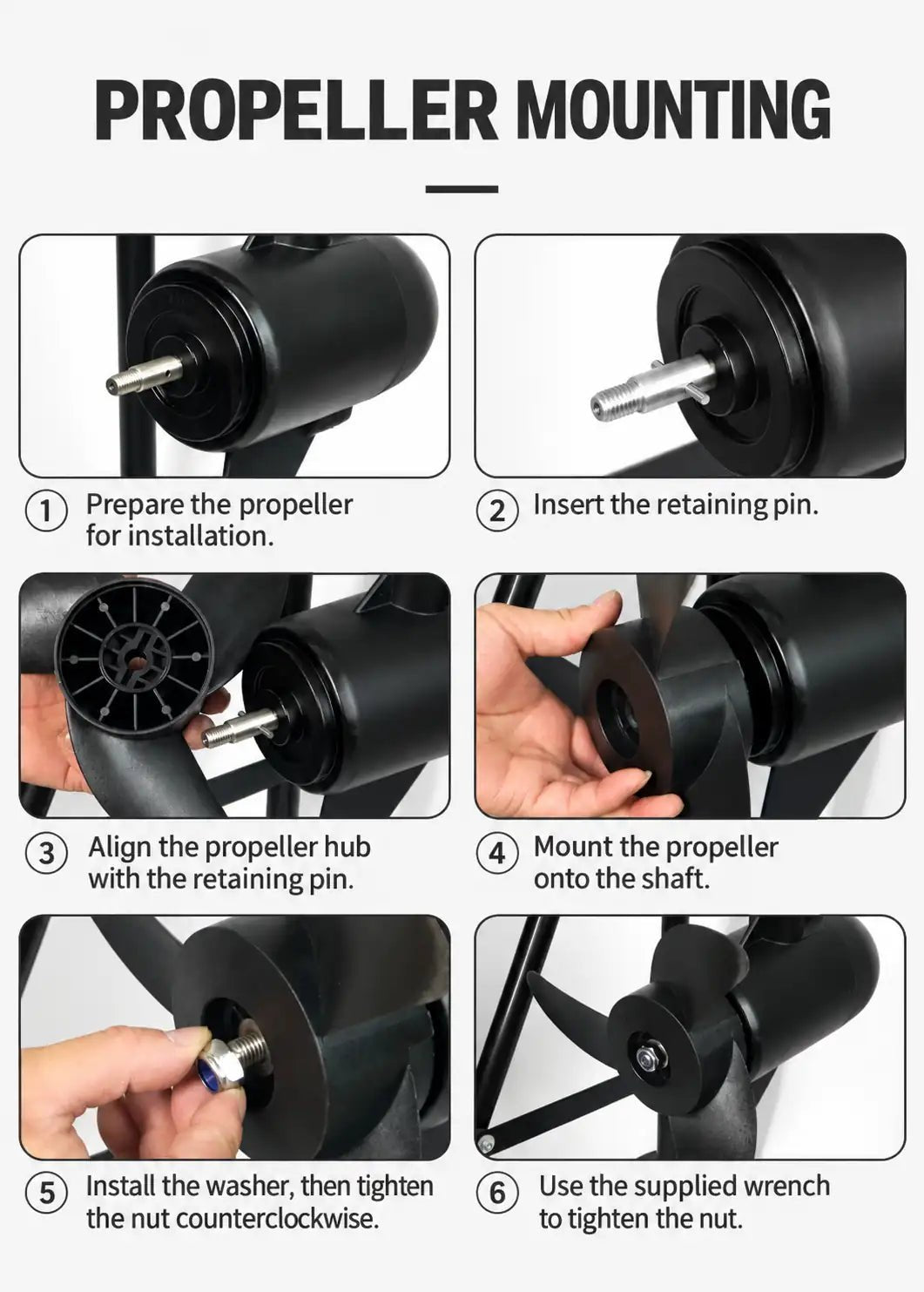 Brushless Electric Thruster Outboard Motor for OBK Inflatable Yacht & Fishing Boat - OBK WORLD