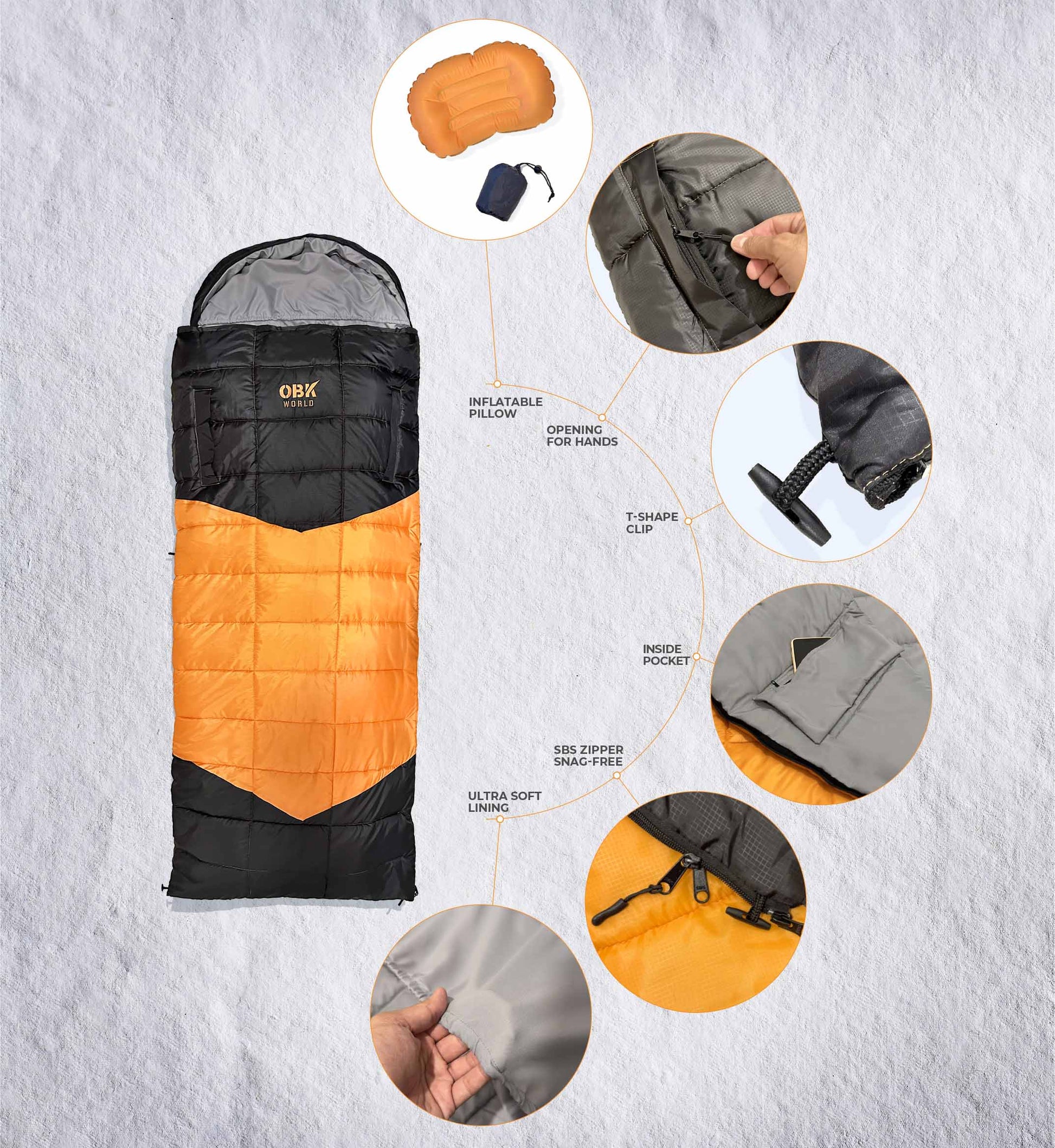 COZYMOZY SLEEPING BAG - OBK WORLD