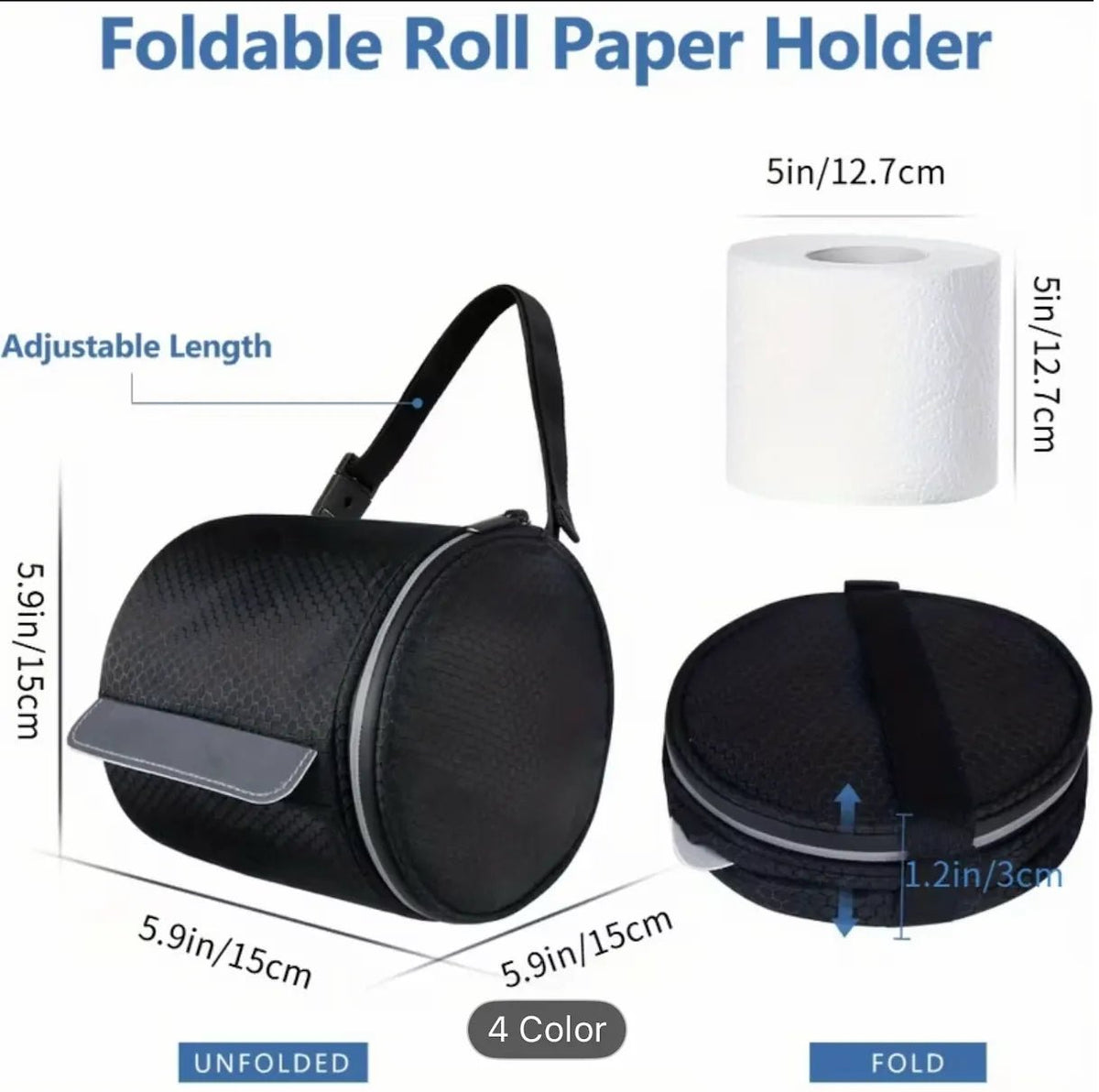 FOLDABLE TOILET PAPER HOLDER - OBK WORLD