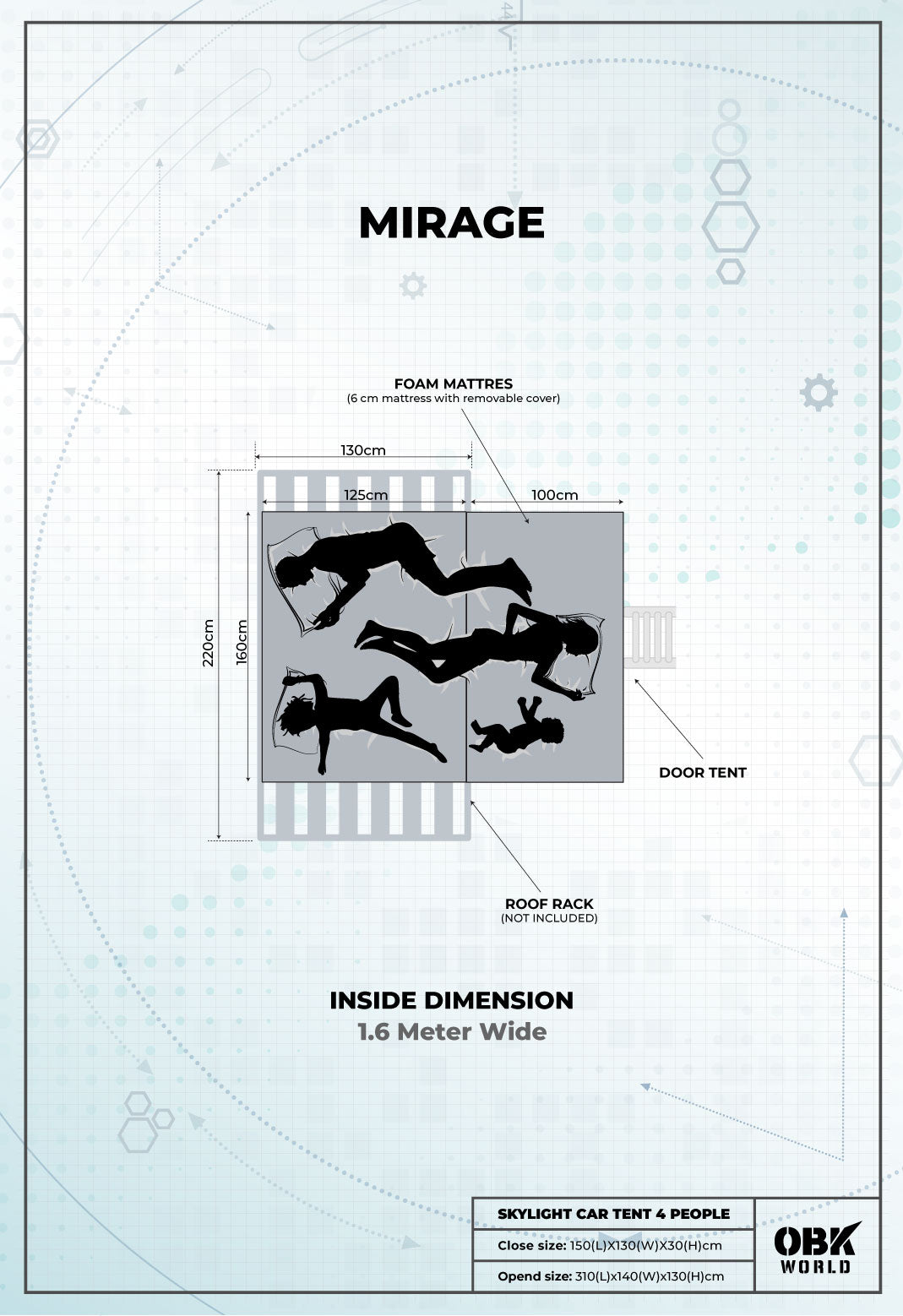 MIRAGE CAR TENT - OBK WORLD