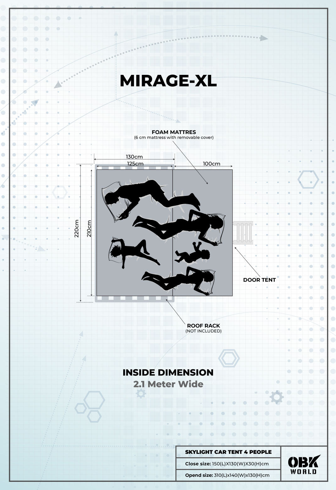 MIRAGE CAR TENT - OBK WORLD