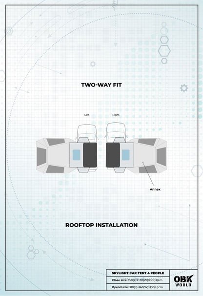 MIRAGE CAR TENT - OBK WORLD