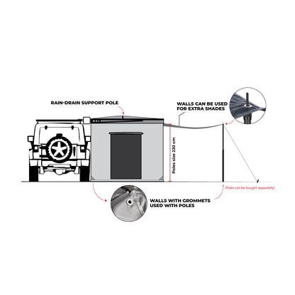 OBK 90º AWNING WALLS 2M - OBK WORLD