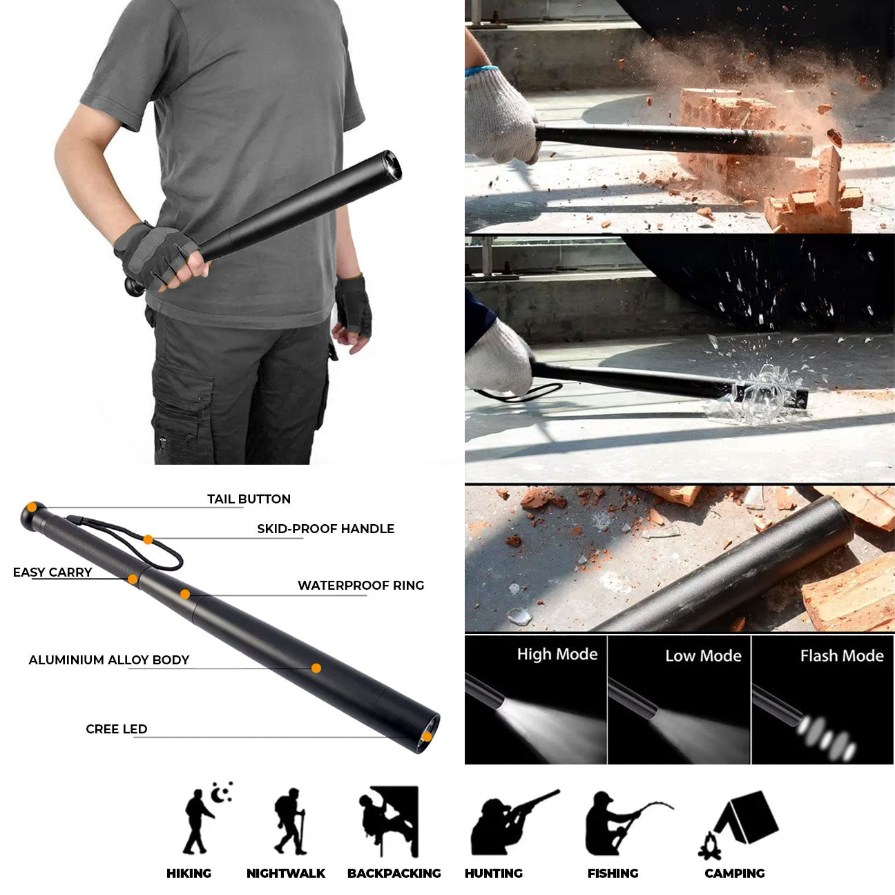 REAR DOOR GRILL FJ CRUISER / MOLLE WITH ACCESSORIES - OBK WORLD