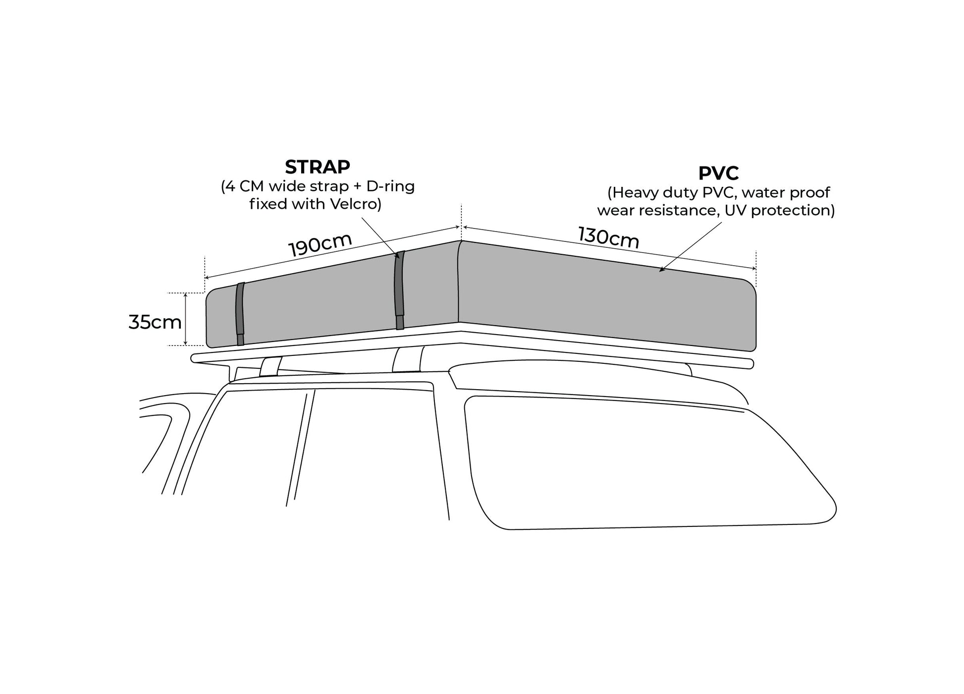 SKYLIGHT - XL 1.9M ROOFTOP TENT - V2.0 - OBK WORLD