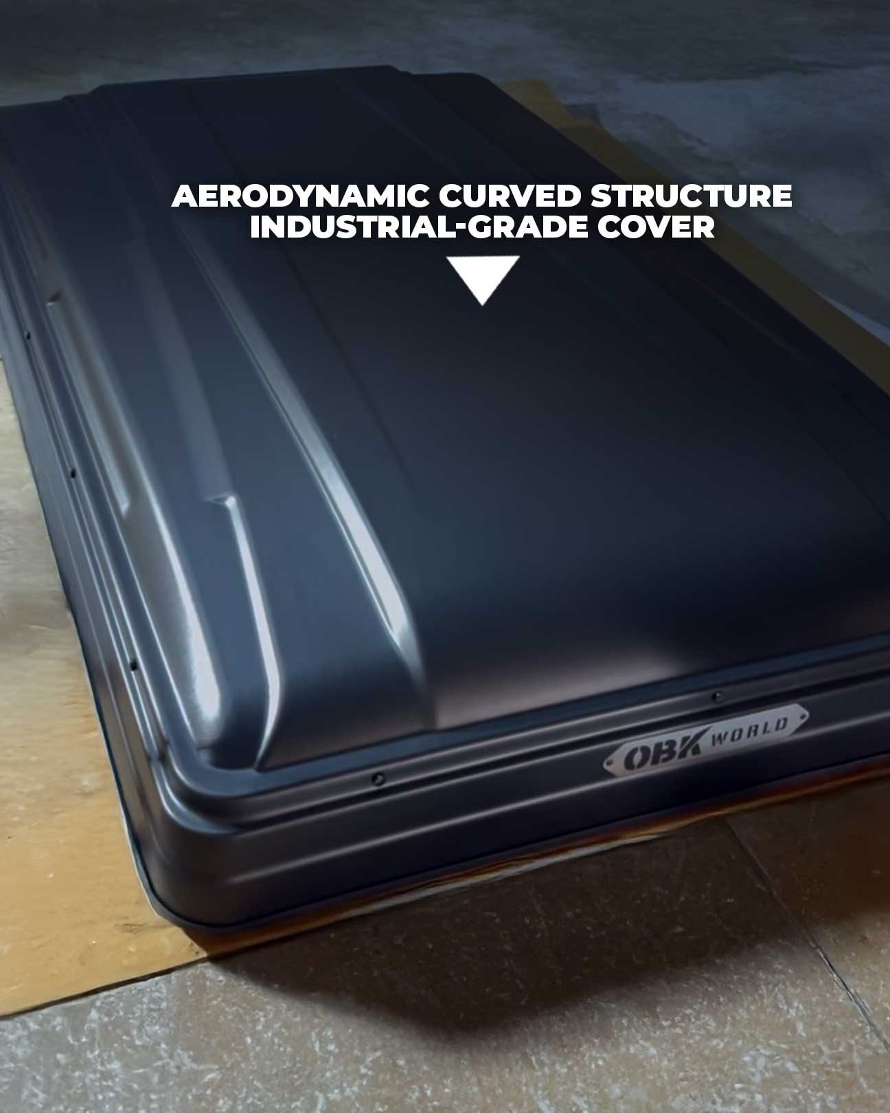 OBK world aerodynamic curved hardshell rooftop tent industrial grade cover