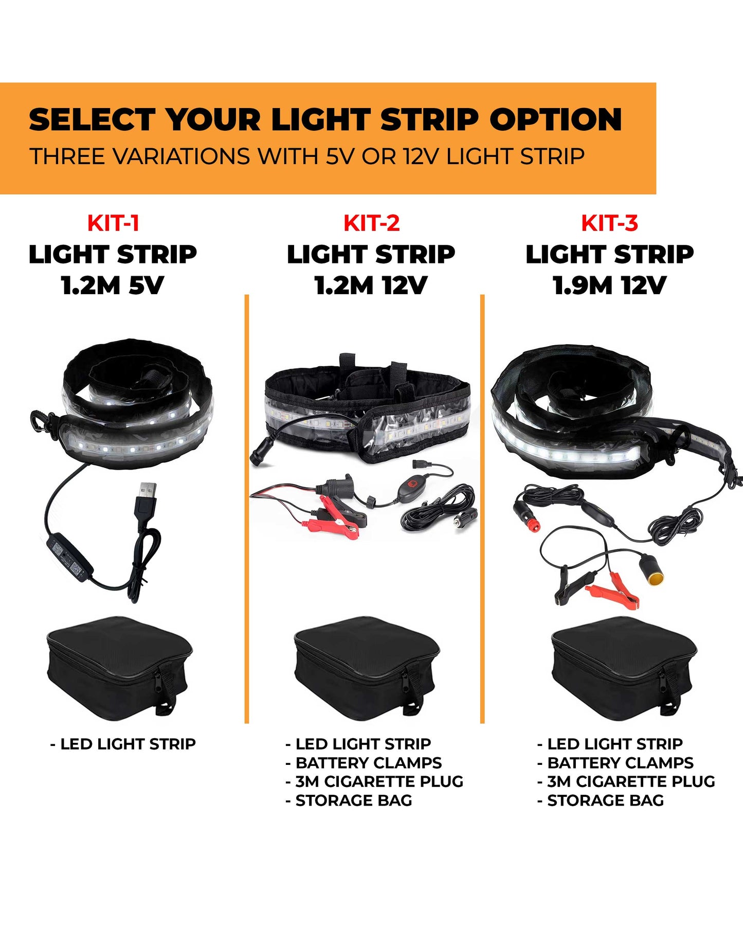 CAMPING LED STRIP LIGHT - DUAL COLOR